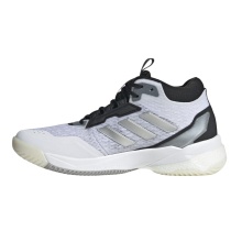 adidas Hallen-Indoorschuhe CrazyFlight 5 Mid weiss/silber/schwarz Damen