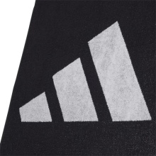 adidas Handtuch (100% Baumwolle) schwarz/weiss 50x100cm