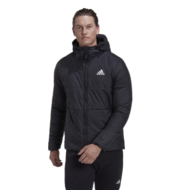 adidas Regen-Isolationsjacke BSC 3-Streifen Hooded Insulated (wasserabweisend) schwarz Herren