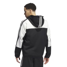 adidas Kapuzenjacke Trea Tech (100% Baumwolle) schwarz/weiss Herren