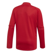 adidas Langarmshirt Condivo 20 Top (rec. Polyester, 1/4 Zip) rot Jungen