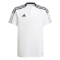 adidas Sport-Polo Team Tiro 21 weiss Jungen