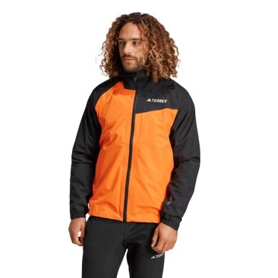 adidas Regenjacke Terrex Multi 2L RAIN.RDY (wasserdicht, atmungsaktiv) orange/schwarz Herren