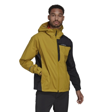 adidas Regenjacke Terrex Multi Rain.Rdy 2,5-Layer (leicht, wasserdicht, 2,5-Lagen) gelb/schwarz Herren