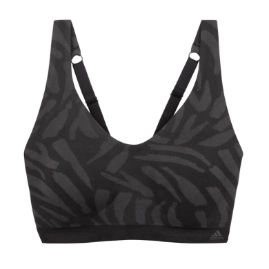 adidas Funktionsunterwäsche Sport-Bra Bralette (4-Wege-Stretch) schwarz/grau Damen