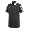 adidas Sport-Polo Tiro 19 Cotton (Baumwolle, feuchtigkeitsableitend) schwarz Jungen