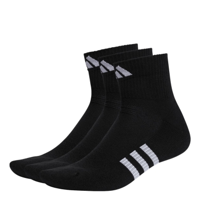 adidas Sportsocke Performance Cushioned Mid-Cut schwarz - 3 Paar