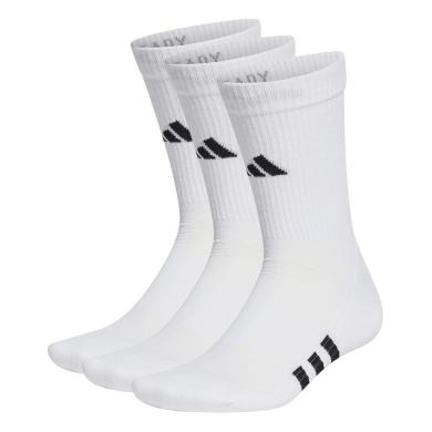 adidas Sportsocken Crew Performance Cushioned (feuchtigkeitsabsorbierende, Mesh-Einsätze) weiss - 3 Paar