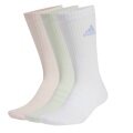 adidas Sportsocken Crew Cushioned (Fußgewölbeunterstützung, durchgehend gepolstert) rosa/hellgrün/weiss - 3 Paar