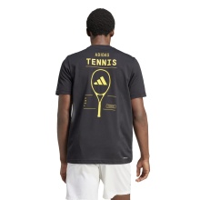 adidas Tennis-Tshirt Category Graphi Aeroready 2024 schwarz Herren