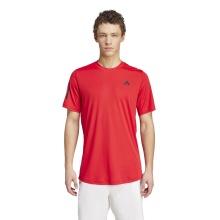 adidas Tennis-Tshirt Club 3-Streifen rot Herren