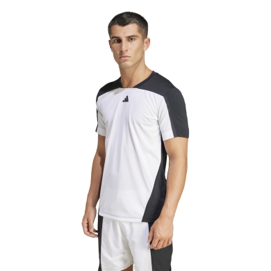 adidas Tennis-Tshirt FreeLift Pro HEAT.RDY weiss/schwarz Herren