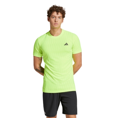 adidas Tennis Tshirt Climacool+ Airchill Freelift (schmal, optimale Bewegungsfreiheit) limegrün Herren