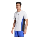 adidas Tennis Tshirt Pro HEAT.RDY FreeLift weiss/blau/schwarz Herren