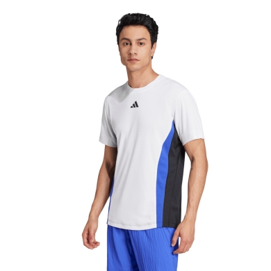 adidas Tennis Tshirt Pro HEAT.RDY FreeLift weiss/blau/schwarz Herren