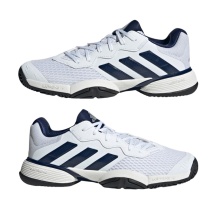 adidas Tennisschuhe Barricade Allcourt 2025 weiss/blau/schwarz Kinder