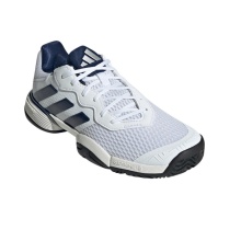 adidas Tennisschuhe Barricade Allcourt 2025 weiss/blau/schwarz Kinder