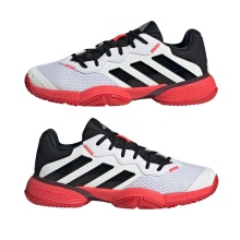 adidas Tennisschuhe Barricade Allcourt 2025 weiss/schwarz/rot Kinder