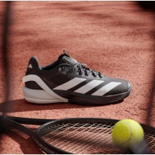 adidas Tennisschuhe adizero Cybersonic 2 Clay/Sandplatz/Leichtigkeit 2025 schwarz/silber Herren