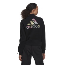 adidas Trainingsjacke Allover Print Track Top (Baumwollmix) schwarz Damen