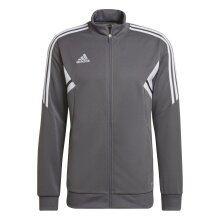 adidas Trainingsjacke Condivo 22 (rec. Polyester, bequem Passform) grau Herren