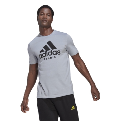 adidas Tennis-Tshirt Performance Graphic Tee Aeroready grau Herren