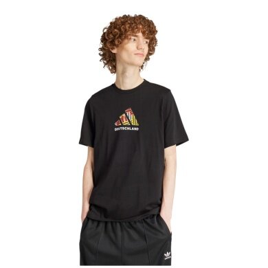 adidas Freizeit Tshirt Team Deutschland/Germany (100% Baumwolle) schwarz Herren