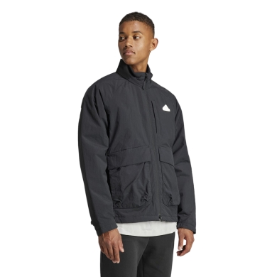 adidas Übergangs-Isolationsjacke City Escape Insulated (robust, wasserabweisend) schwarz Herren