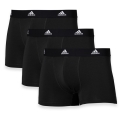 adidas Unterwäsche Boxershorts Trunk Cotton schwarz - 3 Stück