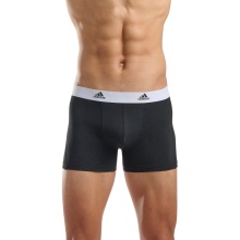 adidas Unterwäsche Boxershorts Trunk Cotton schwarz/weiss - 3 Stück