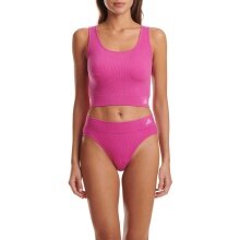 adidas Unterwäsche Crop-Top (nahtlos, Rippstruktur) pink Damen