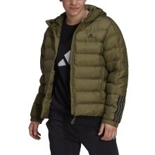 adidas Winter-Daunenjacke Itavic 3-Streifen Midweight Hooded olivegrün Herren