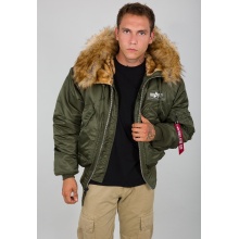 Alpha Industries Fliegerjacke 45P Hooded Custom dunkelgrün Herren