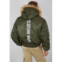 Alpha Industries Fliegerjacke 45P Hooded Custom dunkelgrün Herren