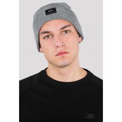 Alpha Industries Mütze (Beanie) X-Fit grau 1er