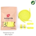 bodypride Schnürsenkel Flat/flach modisch gelb 120cm - 1 Paar