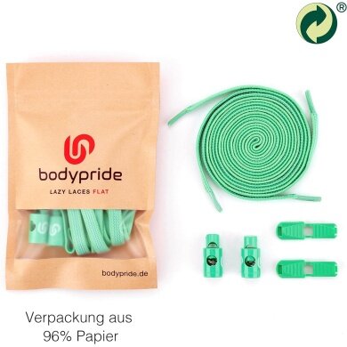 bodypride Schnürsenkel Flat/flach modisch mintgrün 120cm - 1 Paar