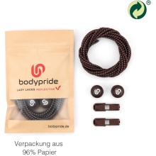 bodypride Schnürsenkel Rund/reflektierend braun 120cm - 1 Paar