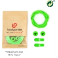 bodypride Schnürsenkel Rund/reflektierend neongrün 120cm - 1 Paar