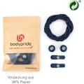 bodypride Schnürsenkel Rund/reflektierend navyblau 120cm - 1 Paar