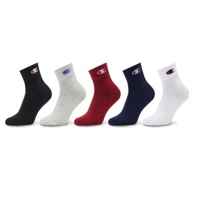 Champion Tennissocken (Baumwolle) Quarter C Logo-Print sortiert/bunt Kinder - 5 Paar