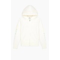 Champion Kapuzenjacke (Baumwoll-Hoodie Full Zip) Color & Logo weiss Damen