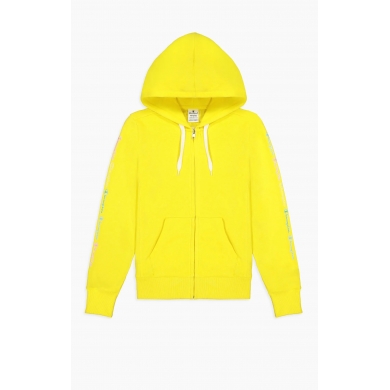 Champion Kapuzenjacke (Baumwoll Hoodie Full Zip) Color & Logo gelb Damen