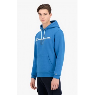 Champion Kapuzenpullover Hoodie Logo Print (gefüttert) blau Herren