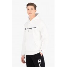 Champion Kapuzenpullover Hoodie Logo Print (gefüttert) weiss Herren