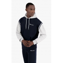 Champion Kapuzenpullover (Baumwoll-Hoodie) kontrastfarben mit kleinem Logo navyblau Herren