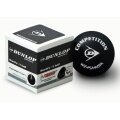 Dunlop Squashball Competition (1 gelber Punkt, Speed langsam) schwarz - 1 Ball