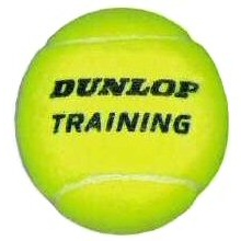 Dunlop Tennisbälle Training (drucklos) gelb 60er inkl. Eimer