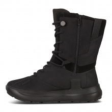 ECCO Winterstiefel Solice High (Yabuck Yak-Leder) schwarz Damen