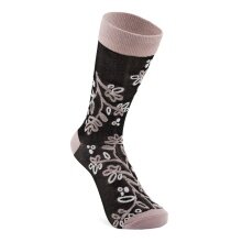 ECCO Tagessocke Crew Classic Floral (mix aus Viskose und Polyamidfasern) schwarz/rose Damen - 1 Paar